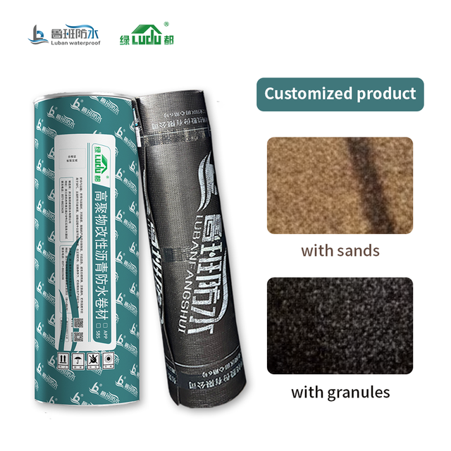 LVDU Roof Building Material Water Intrusion Bitumen SBS Elastomer Modified Asphalt Waterproof Membrane Rolls Low-Temperature