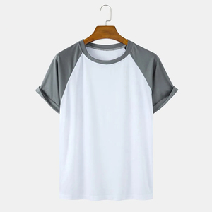 เสื้อยืดผู้ชายแฟชั่นใหม่ ผ้าฝ้าย 100% คุณภาพสูง ระบายอากาศได้ดี 200 กรัม รับสกรีนโลโก้ ไซส์ใหญ่ สไตล์ทางการ - Product Image 5