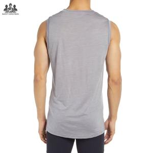 Débardeurs de sport pour hommes en coton tricoté de haute qualité, séchage rapide, respirants, écologiques, avec impression de logo personnalisé, style décontracté, sur mesure - Product Image 2