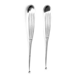 Juego de curetas de hueso con aspecto de venta al por mayor, acabado de Metal pulido de acero, 2 uds., cureta de hueso Volkmann, cuchara afilada, cureta de hueso - Product Image 2