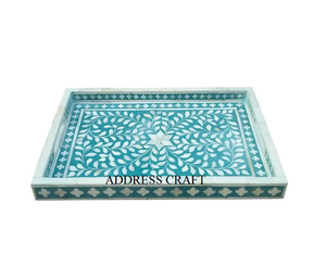 Bandeja con incrustaciones de fregona de estilo árabe clásico, platos de nácar ecológicos hechos a mano para el hogar, Hotel, boda, celebración de Eid Ramadán - Product Image 2