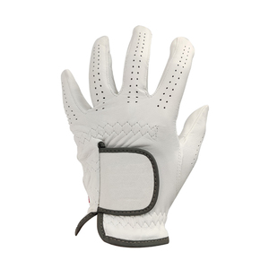 Prix raisonnable Gants de golf confortables et respirants Sangle réglable personnalisée en peau de mouton Nouveau style Gants de golf anti-impact - Product Image 4