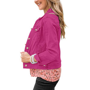 Chaqueta de mezclilla de mujer de demanda personalizada de moda Ropa profesional transpirable en diferentes tamaños Chaqueta de mujer en precio al por mayor de OEM - Product Image 3