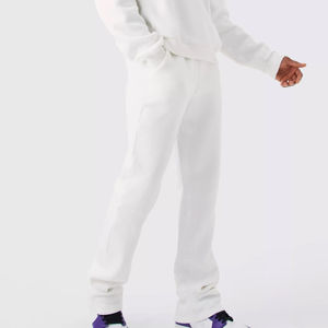 Custom Sweat Jogger Stacked Pant Set Chándales Verano Sweatsuit Hombres chándales desgastados Conjuntos para los hombres - Product Image 2