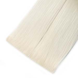 ผมต่อแบบเวอร์จินเรมี่จากยุโรป # สีบลอนด์แพลตตินั่มเย็นเฉด 60a แบบผมตรง - Product Image 1