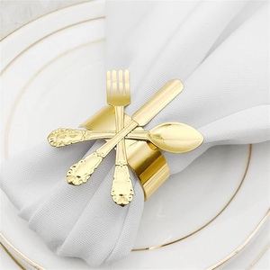 Vente directe d'usine fait à la main brillant poli métal rond de serviette classique porte-serviettes de table pour les restaurants de mariage - Product Image 5