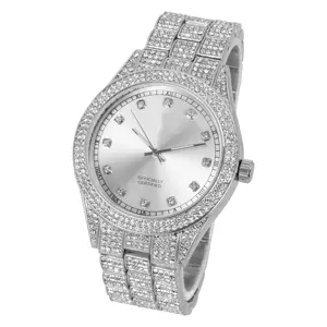 Luxury Pass Diamond Tester Men's D VVS Moissanite Watch Iced Out Bust Down Customized White Dial Diamond Watches Bulk Supplier