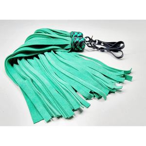 JEXMOO - Látigos de Cuero Hechos a Mano, Herramientas Artesanales, Verde y Negro, Nuevo, 2 Juegos de Accesorios de Bondage para Adultos, Internacional - Product Image 3