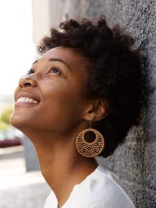 12 paires de boucles d'oreilles africaines en bois Boho Drop bohème pendentif boucles d'oreilles légères Style ethnique boucles d'oreilles en bois - Product Image 2