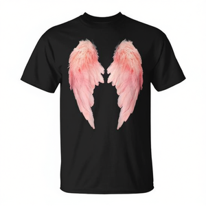 เสื้อยืดลายปีกนางฟ้าสีชมพูด้านหลัง ประเภทสินค้าส่งเสริมการขาย - Product Image 2