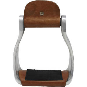 Estribos de sillín occidental de caballo Premium, estribos de aluminio de 5 "de ancho, estribos de equitación ligeros, sillines de cuerda de barril de sendero aptos para Western - Product Image 5