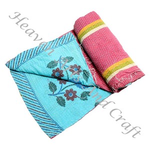 Colcha Kantha Gudari, Colcha Kantha Gudari, Venta al por Mayor, Proveedor de Oro, GD2114, Colcha Kantha Hecha a Mano, Algodón Estampado Indio - Product Image 5