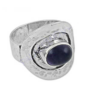 "Platinum Oval Cut Diamond <b>Statement</b> <b>Ring</b> for Women-925 Silver Rhodium Plated Fine Jewelry" - Product Image 2