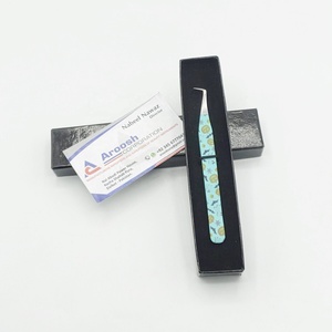 แหนบต่อขนตาปลอมทำจากสเตนเลสมีปลายแหลมออกแบบโลโก้ได้ตามต้องการ - Product Image 1