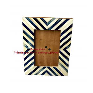 Marco de espejo colgante de pared de forma Rectangular de diseño admirable Marco de espejo de madera hecho a mano con trabajo de incrustaciones de hueso a granel - Product Image 6