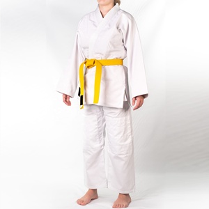 Uniforme de Judo de Peso Pesado, Uniforme de Artes Marciales de Tela de Algodón para Adultos, Jóvenes, Hombres y Mujeres, Logotipo Personalizado OEM, Suministro de Fabricante al por Mayor - Product Image 4