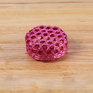 Caja redonda natural de tejido abierto al precio más barato, regalo de boda de bambú para cajas pequeñas, dulces - Product Image 6