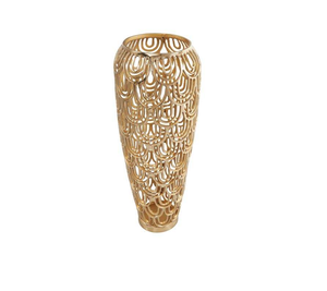 Vase floral en métal artisanal avec finition brillante pour des centres de table élégants et des accents de décoration intérieure modernes - Product Image 6