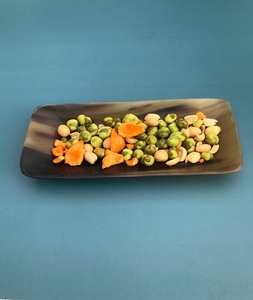 Bandeja de servicio de cuerno de búfalo natural hecha a mano Bandejas y platos de estilo animal rústico de La India a granel al por mayor para la venta - Product Image 4