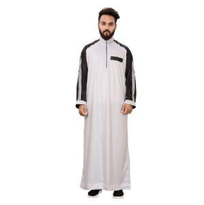 وصل حديثًا الأفضل مبيعًا موضة الحرير الأخضر فستان إسلامي تراثي إسلامي عربي ثوب الجُبة الضفاف للرجال بيع بالجملة