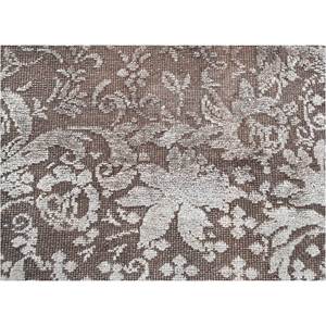 Tapis Azalea en laine et soie noué à la main Pae-6133, motif médaillon abstrait pour la maison, le couloir, la chambre, le salon, design exclusif Azalea gris et noir - Product Image 3
