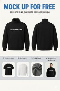 Women Casual Oversized Mockneck Sweatshirt Winter Relaxed Fit <b>Top</b> Minimal Street Fashion For Soft Everyday Comfort - Product Image 3