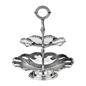 Soporte de pastel de boda con aspecto de lujo real pulido con espejo con pantalla transparente Fabricación de confianza superior de soporte de pastel de buena calidad - Product Image 4