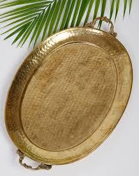 Hotel Wedding Golden Plated BRASS Fruit Serving <b>Trays</b> <b>Table</b> Decoration Luxury Modern Home Decor Serving Gold Brass Dinning <b>Tray</b> - Product Image 5