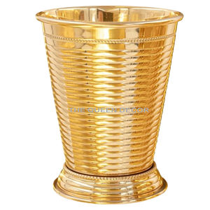 Ensembles de 2 verres à boire en acier inoxydable de forme ronde en métal de fête personnalisés en gros et en or rose - Product Image 4