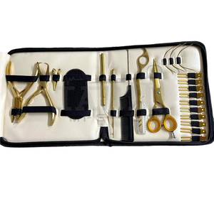 TARIQ MFG CO Professionnel En Acier Inoxydable Personnalisable Extension De Cheveux Perles Outil Kit Pince Ensemble Perles - Product Image 6
