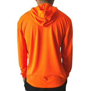 Pull à capuche en tricot avec logo imprimé par transfert de chaleur personnalisé de haute qualité pour hommes vente en gros de coton éponge français doublé de marque privée - Product Image 4