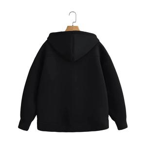 Sudaderas con Capucha Negras de Moda, Sudadera con Capucha Personalizada con Efecto Desgastado para Hombre y Mujer - Sudaderas Extra Grandes de Estilo Urbano, Pedidos al por Mayor de Fábrica OEM - Product Image 2