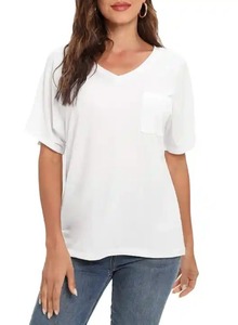 Camisas delgadas para mujer, camiseta Sexy sólida para niña, Top adelgazante con hilo, Top corto acanalado, Camiseta básica de estilo callejero - Product Image 5