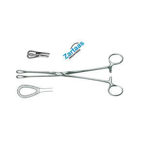 Fórceps de esponja Foerster de acero inoxidable de alta calidad, fabricante y exportador de instrumentos quirúrgicos de 18cm - Product Image 1