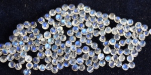 Natural <b>Rainbow</b> Moonstone AAA Round 3mm Cabochon Flat Back - Loose <b>Rainbow</b> Moonstone Blue Flashy <b>Top</b> Quality Gemstone - Product Image 6
