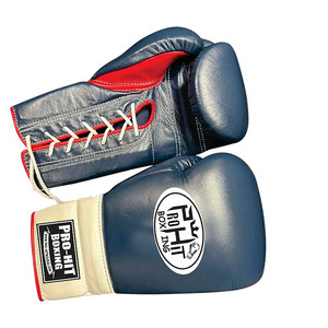 ถุงมือชกมวยหนังแบบมีเชือกผูกปรับแต่งได้พร้อมที่จับแบบสั่งทำสำหรับกีฬาที่มีโลโก้ของคุณเอง - Product Image 3