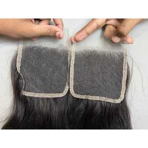 Cierre de Cabello Virgen Indio con Encaje HD, Estilo Ondulado Natural 4x4, Onda Profunda Suelta, Cabello Indio Virgen, Postizo de Cabello Vietnamita - Product Image 6