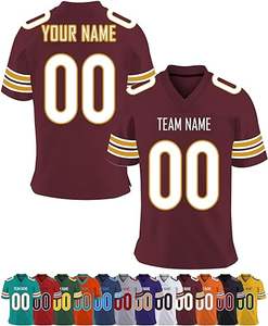 เสื้อเจอร์ซีย์อเมริกันฟุตบอลระเหิดกำหนดชื่อทีมจำนวนโลโก้-ชุดกีฬาแห้งเร็ว - Product Image 3