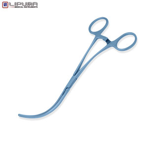 Abrazadera Vascular DeBakey Atraumática Manual en Forma de C, Mordazas Curvas Quirúrgicas con Vástagos, Instrumentos Médicos Estándar de Seguridad - Product Image 5