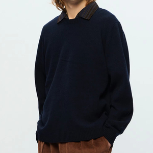 Pull en maille classique respirant à col rond tendance pour homme, coupe décontractée tendance, vêtements décontractés légers, pull pour homme - Product Image 1