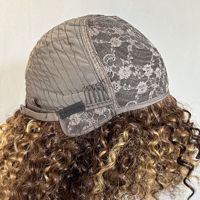 Perruque courte bob en cheveux humains, ondulation profonde, devant en soie, couleur naturelle, boucles féériques, définition élevée, cheveux humains