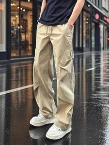 กางเกงทำงานแห้งเร็วแบบอเมริกันสำหรับผู้ชายฤดูร้อนน้ำหนักเบากันน้ำลำลองพลร่มเดินเขาแบบลำลอง - Product Image 6