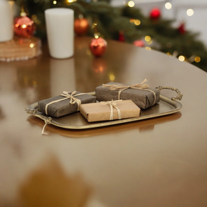 Modern Style Metal <b>Food</b> Serving <b>Tray</b> for Snack Fruits Coffee Tea Stock Metal Plate Golden <b>Tray</b> Serving Dish - Product Image 5