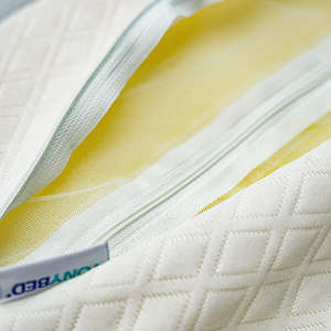 ODM Manufacturer Ergonomic Natural Palm Oil Foam Core 3D Cooling Airflow Groove Knitted Soft Fabric OEM Orthopedic <b>Pillow</b> - Product Image 5