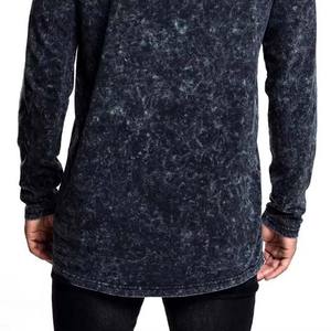 Sudadera con Capucha para Hombre, Estilo Pullover, de Algodón French Terry 400G, Lavado Ácido, Bordado, Impresión Personalizada OEM, Secado Rápido, Ecológica - Product Image 2