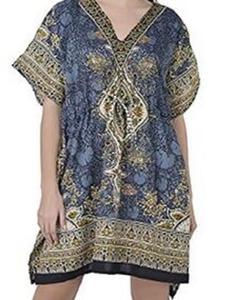 Vente chaude de caftan imprimé en polyester peut être fabriqué avec des impressions personnalisées fabriquées en Inde Mumbai fournisseur - Product Image 6