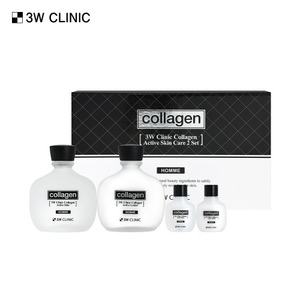 Ensemble de 2 produits hydratants au collagène actif 3W Clinic pour hommes, série Collagène - Product Image 1