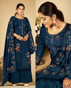 Rayonne Kurta In Naira, coupe ajustée avec le pantalon et dupata fournis par un fabricant indien - Product Image 4