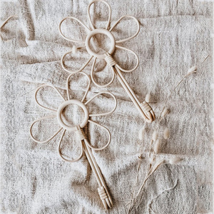 Crochet mural en rotin monté, décoration murale suspendue, cintre à vêtements, Organization de stockage à domicile, bon marché, haute qualité - Product Image 2