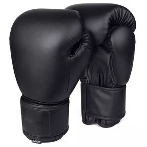 Guantes de boxeo de cuero PU con logotipo personalizado Guantes de boxeo de entrenamiento de sparring Fabricante al por mayor Guantes de kickboxing con impresión personalizada - Product Image 1